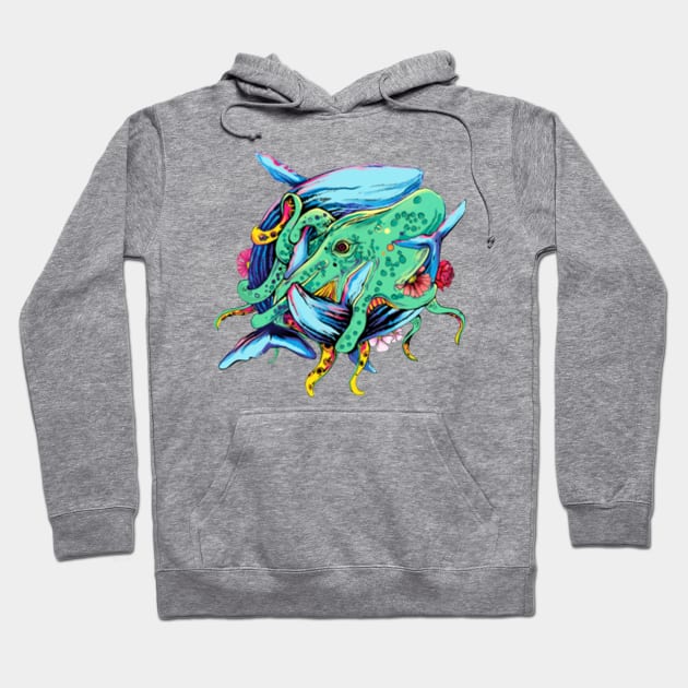 Sea Life Fantasy Hoodie by Over Youth